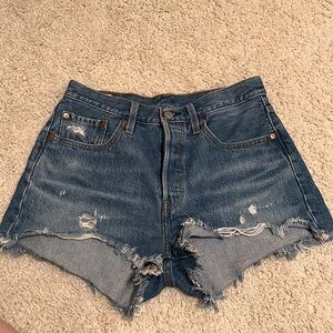 Levis High Waist Jean Short